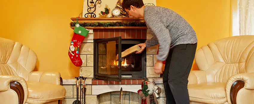 Rusted Metal Fireplace Restoration in Ansonia, Connecticut